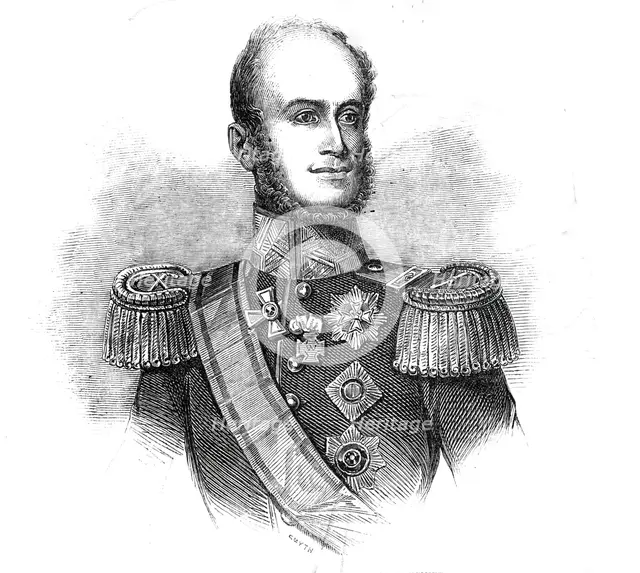 His Majesty the King of Holland, drawn by Baugniet, 1845. Creator: Unknown.