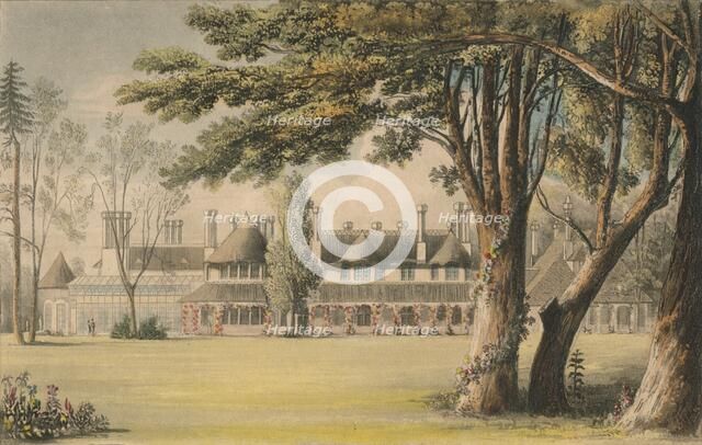 'His Majesty's Cottage, as seen from the Lawn', 1823. Creator: Unknown.