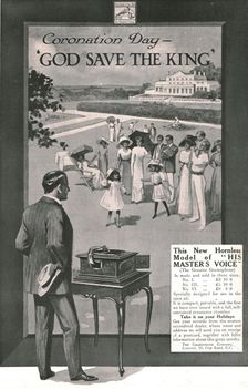 His Master's Voice advertisement, 1911. Creator: Unknown