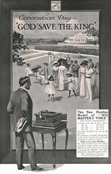 His Master's Voice advertisement, 1911. Creator: Unknown