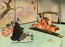 His beautiful hostess...began to sing a wild and beautiful air 1919. Creator: Unknown