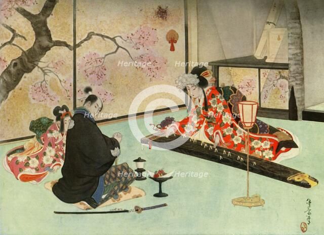 'His beautiful hostess...began to sing a wild and beautiful air', 1919. Creator: Unknown.