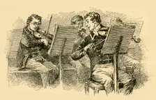 His clever playing attracted the attention of the leader (1907). Creator: Unknown