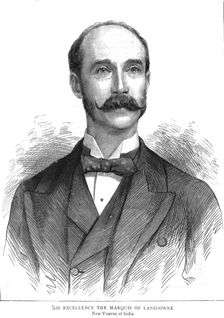 'His Excellency the Maquis of Lansdowne; New Viceroy of India 1888. Creator: Unknown