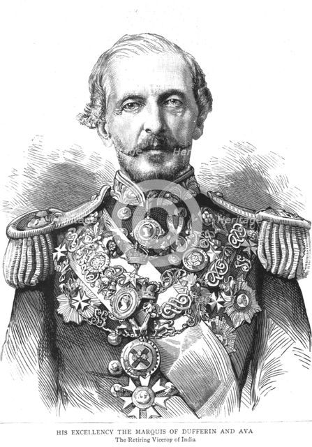 ''His Excellency The Marquis of Dufferin and Ava; The Retiring Viceroy of India', 1888. Creator: Unknown.