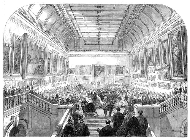 His Excellency the Earl of Carlisle opening the National Gallery of Ireland, 1864. Creator: Unknown.