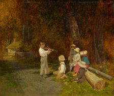 His First Appearance in Public, 1870. Creator: Charles Caleb Ward