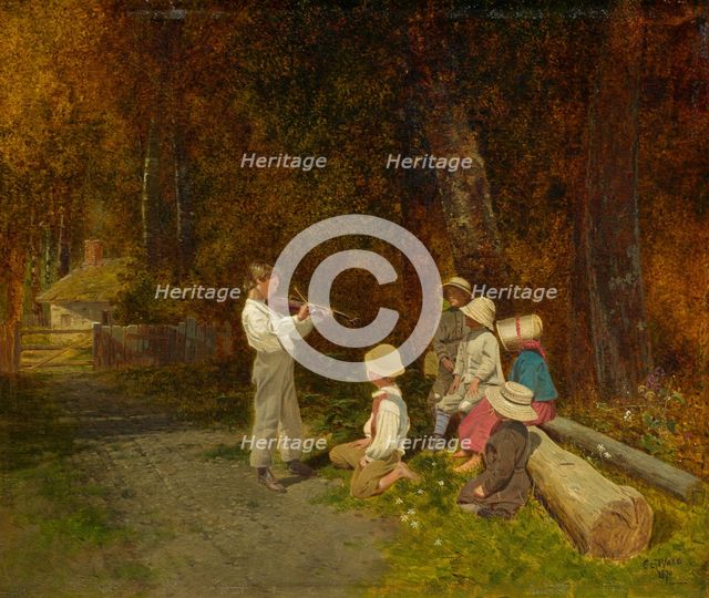 His First Appearance in Public, 1870. Creator: Charles Caleb Ward.