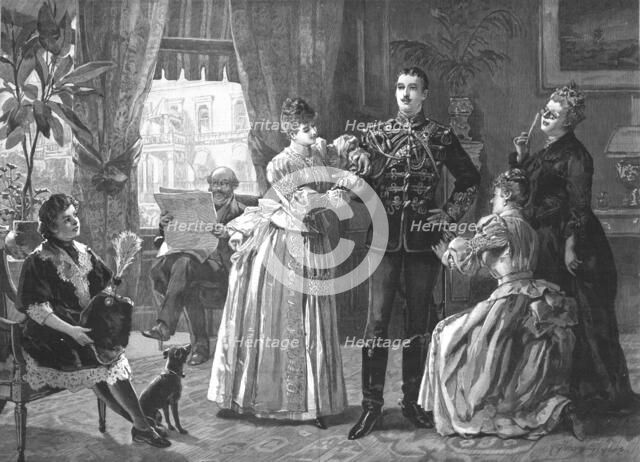 ''"His First Levee"', 1890. Creator: Unknown.