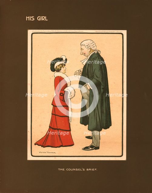 His Girl, The Counsel's Brief. Creator: Victor Venner.