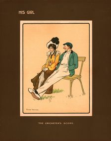 His Girl, The Cricketer's Score. Creator: Victor Venner