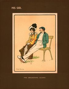 His Girl, The Cricketer's Score. Creator: Victor Venner