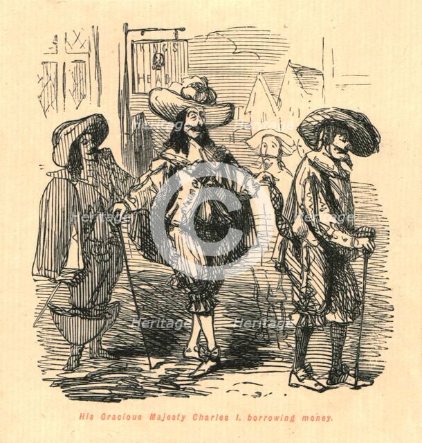 'His Gracious Majesty Charles I, borrowing money', 1897.  Creator: John Leech.