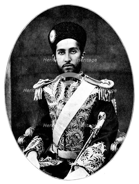 His Highness Nasrullah Khan, the Shahzada, 1895. Creator: W&D Downey.