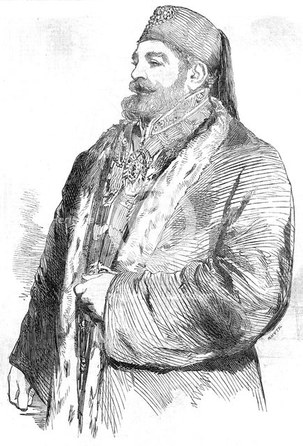 His Highness Said Pacha, the New Viceroy of Egypt - from an original sketch, 1854. Creator: Unknown.