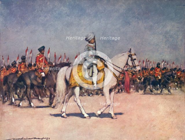 'His Highness the Maharaja of Patiala', 1903. Artist: Mortimer L Menpes.