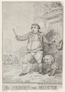His Highness The Protector, January 19, 1784., January 19, 1784. Creator: Thomas Rowlandson