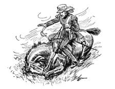 His Horse Was Shot Under Him c1929. Creators: Howard Davie, Harry Payne