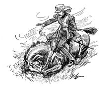 His Horse Was Shot Under Him c1929. Creators: Howard Davie, Harry Payne