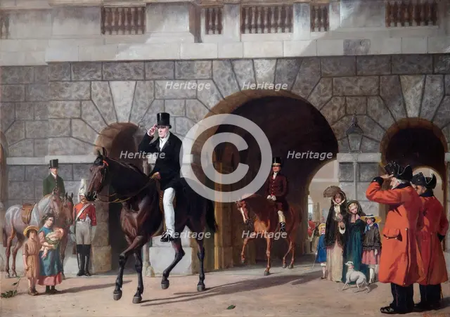 'His Last Return from Duty', 1853.  Artist: James William Glass.