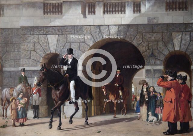 'His Last Return from Duty', 1853.  Artist: James William Glass.