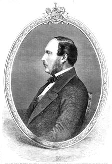 His late Royal Highness the Prince Consort, from a photograph taken shortly before... 1861. Creator: Unknown