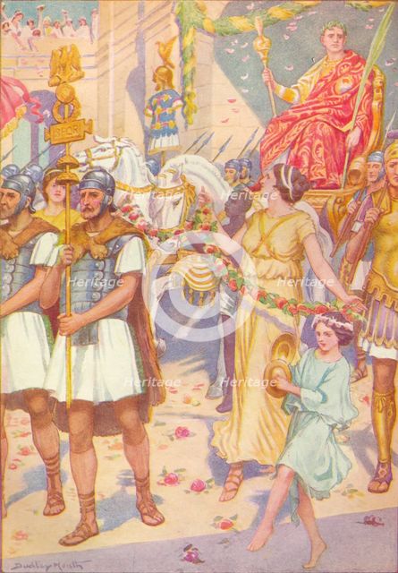 'His progress was as that of a king', c1912 (1912). Artist: Ernest Dudley Heath.