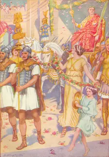 His progress was as that of a king c1912 (1912). Artist: Ernest Dudley Heath