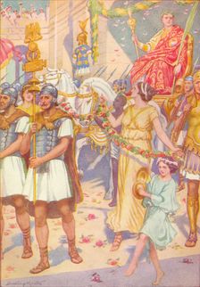His progress was as that of a king c1912 (1912). Artist: Ernest Dudley Heath