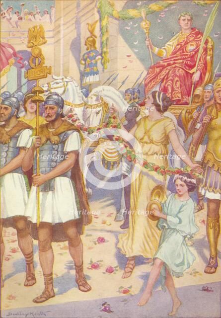 'His progress was as that of a king', c1912 (1912). Artist: Ernest Dudley Heath.