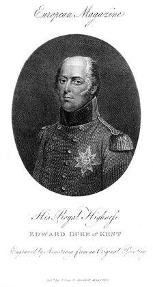 His Royal Highness Edward, Duke of Kent 1801. Artist: Armstrong