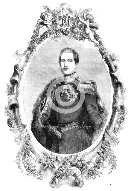 His Royal Highness Frederic William, Prince of Prussia - painted by Winterhalter, 1856.  Creator: Smyth.
