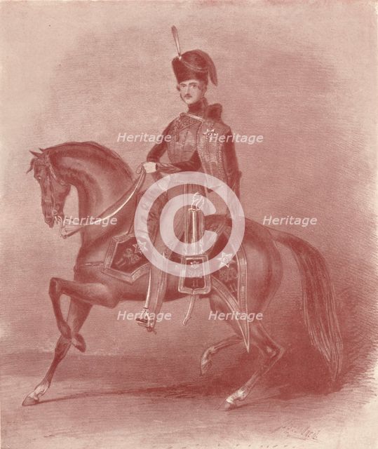 'His Royal Highness Prince Albert, Colonel of the 11th Hussars', 19th century, (1909). Artist: Unknown.