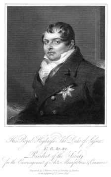 His Royal Highness the Duke of Sussex 19th century. Artist: C Warren