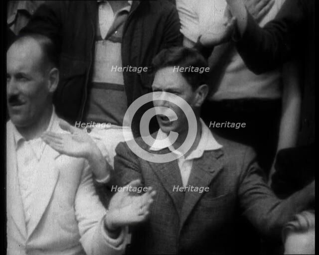 His Royal Highness the Duke of York and Another Man Singing, 1933. Creator: British Pathe Ltd.