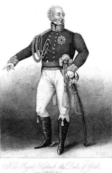 His Royal Highness the Duke of York c19th century.Artist: Anthony Cardon