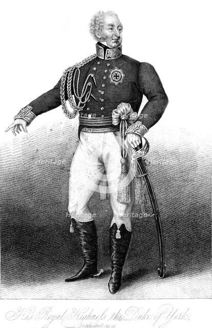'His Royal Highness the Duke of York', c19th century.Artist: Anthony Cardon