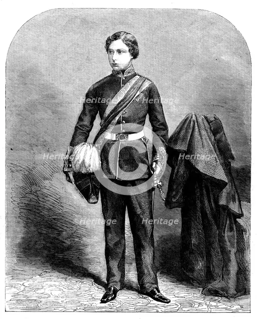 His Royal Highness the Prince of Wales, in his Uniform as Colonel in the Army, 1858. Creator: Unknown.