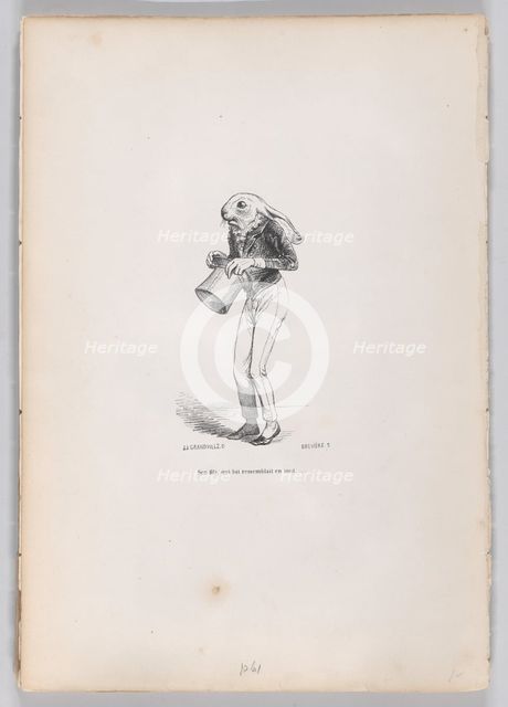 His son, who looked like him in every way ... from Scenes from the Private and Publ..., ca. 1837-47. Creator: Louis-Henri Brevière.
