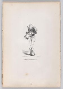 His son, who looked like him in every way ... from Scenes from the Private and Publ..., ca. 1837-47. Creator: Louis-Henri Brevière