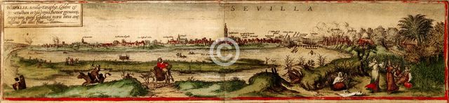 Hispalis (Seville) From Civitates Orbis Terrarum.