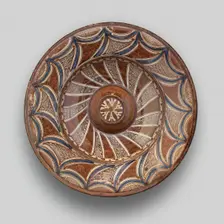 Hispano-Moresque Plate, Spain, 16th century. Creator: Unknown