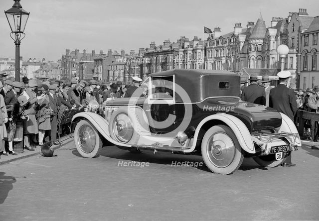 Hispano-Suiza 30 hp of M Graham-White at the Southport Rally, 1928. Artist: Bill Brunell.