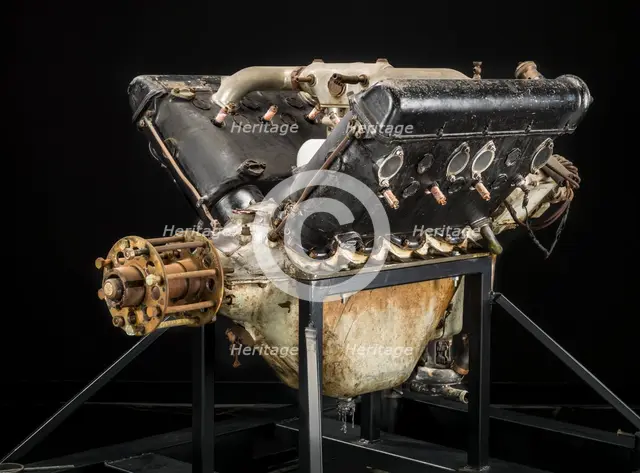 Hispano-Suiza (Wright-Martin E), V-8 Engine, ca. 1916. Creators: Wright Aeronautical, Wright-Martin.