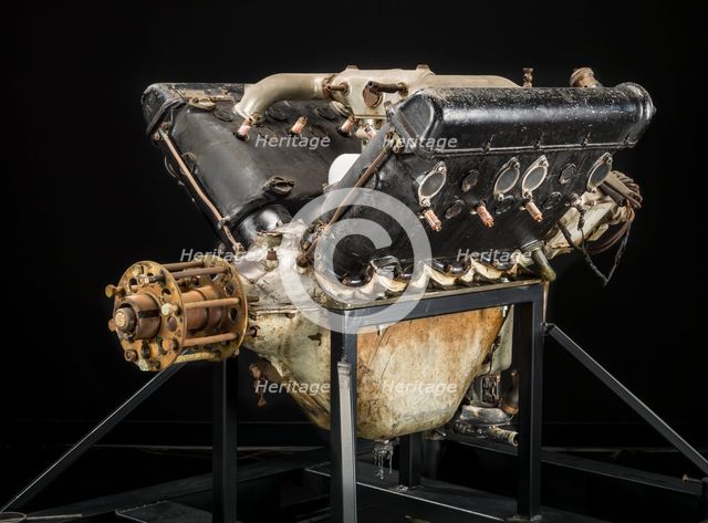 Hispano-Suiza (Wright-Martin E), V-8 Engine, ca. 1916. Creators: Wright Aeronautical, Wright-Martin.