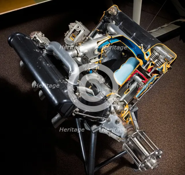 Hispano-Suiza A (Wright-Martin) V-8 Engine, 1918. Creator: Wright Aeronautical.