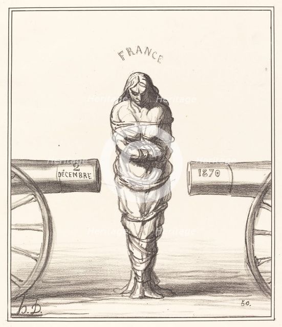 Histoire d'un règne, 1870. Creator: Honore Daumier.