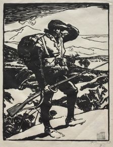 Histoire de la Guerre: Chaseur Alpin. Creator: Auguste Louis Lepère (French, 1849-1918)