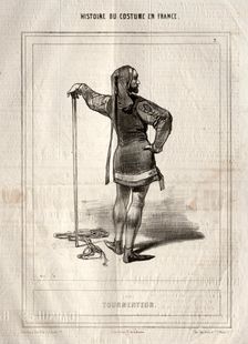 Histoire du Costume en France: Tourmenteur, 1843. Creator: Paul Gavarni (French, 1804-1866)