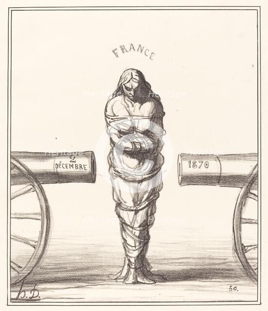 Histoire d'un règne, 1870. Creator: Honore Daumier.